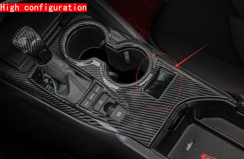 for Toyota for Camry 2018-2023 Carbon Fiber ABS Central Gear Shift Box Panel Cover