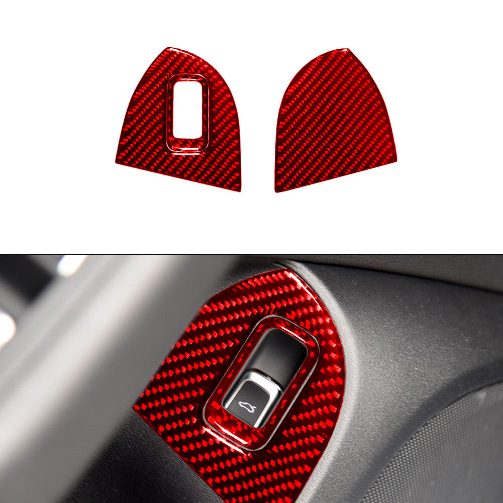36X Red Carbon Fiber Interior Full Kit Cover Trim Sticker for Audi Q5 2009-2017