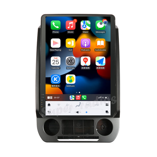 Android 11.0 for Smart Radio for Tesla Style Car-Play GPS Stereo for Ford F150 2015-2022
