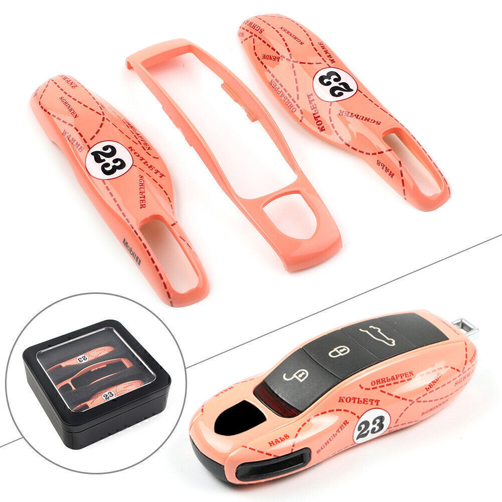 for Porsche for Cayenne for Panamera 911 Macan Pink Pig Remotes Key Fob Case Shell Cover