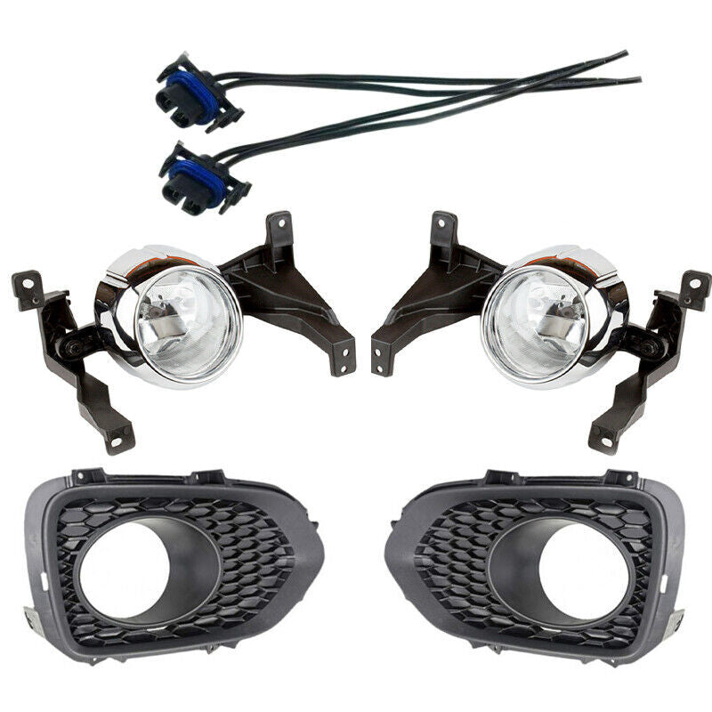 Set Front Bumper Fog Light Lamp Cover Connector for KIA Sorento 2010 2011-12