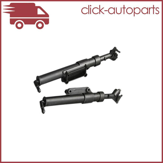 1 Pair Headlight Washer Fluid Jet Nozzle Left Right for Volvo XC60 09-13 Black