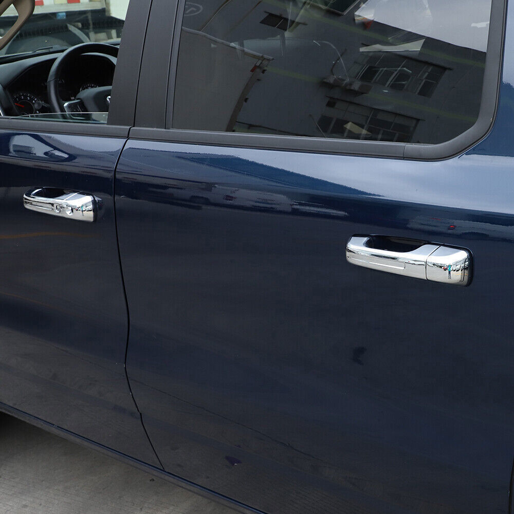 Exterior Door handle Decor Cover Trim for Dodge for Ram 1500 18+ Chrome High-Version
