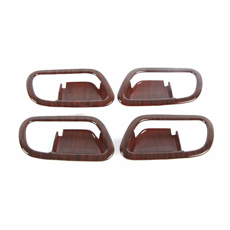 Inner Door Handle Bowl Cover Trim for Nissan Armada Y62 2017-20 Red Wood Grain
