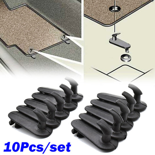 10x floor mats rubber mats mounting clips rotary lock for Toyota