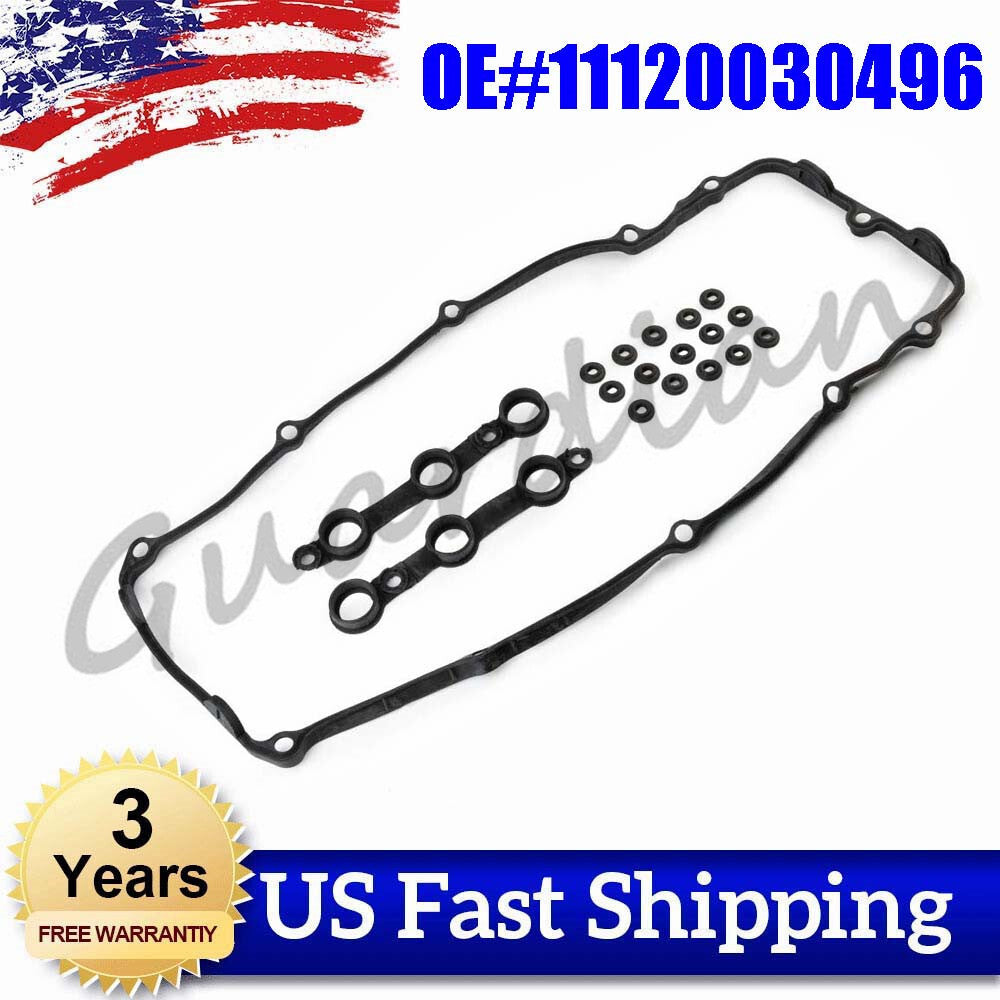 Valve Cover Gasket Set for BMW E46 E53 E60 E83 E85 X3 Z4 325I 528I 525I X5 02-06