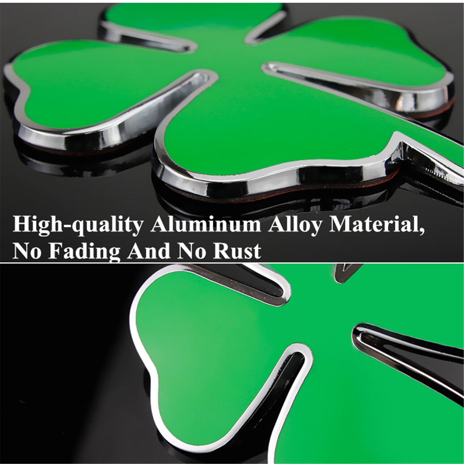 2 PACK Four-leaf Clover Car Emblem Trim for Alfa Romeo Giulia for Stelvio 2017-2022