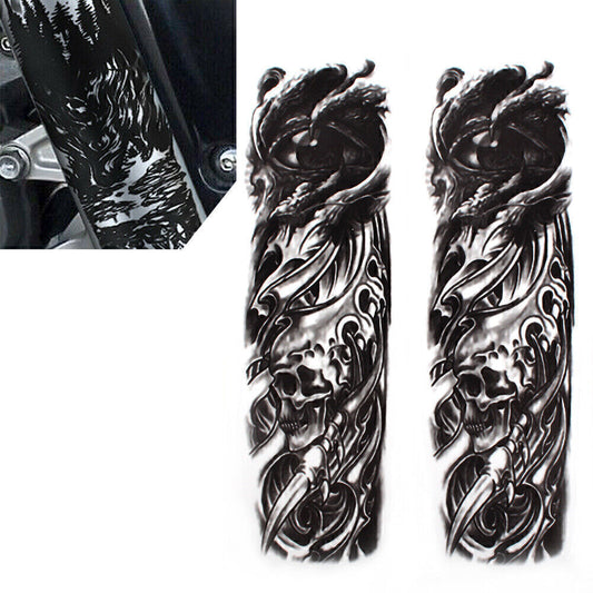 Pair Front Fork Decal Medallion Nameplate Stickers ForSuzuki for Harley for Yamaha for Honda