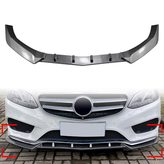 Car Front Bumper Lip Spoiler Kit for Benz E Class W212 E200 E220 E250 E300 E350