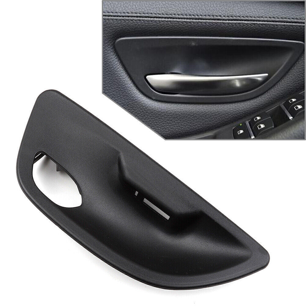 Interior Door Handle Bowl Cover for BMW 5 Series F10 F11 2011-2017 Black Left