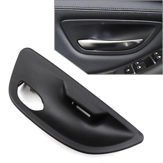 Interior Door Handle Bowl Cover for BMW 5 Series F10 F11 2011-2017 Black Left