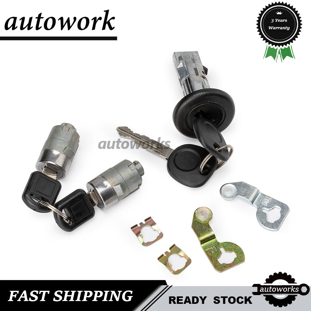 Fit for Chevrolet for GMC H2 Ignition Switch Front Door Lock Cylinders with 2 Keys