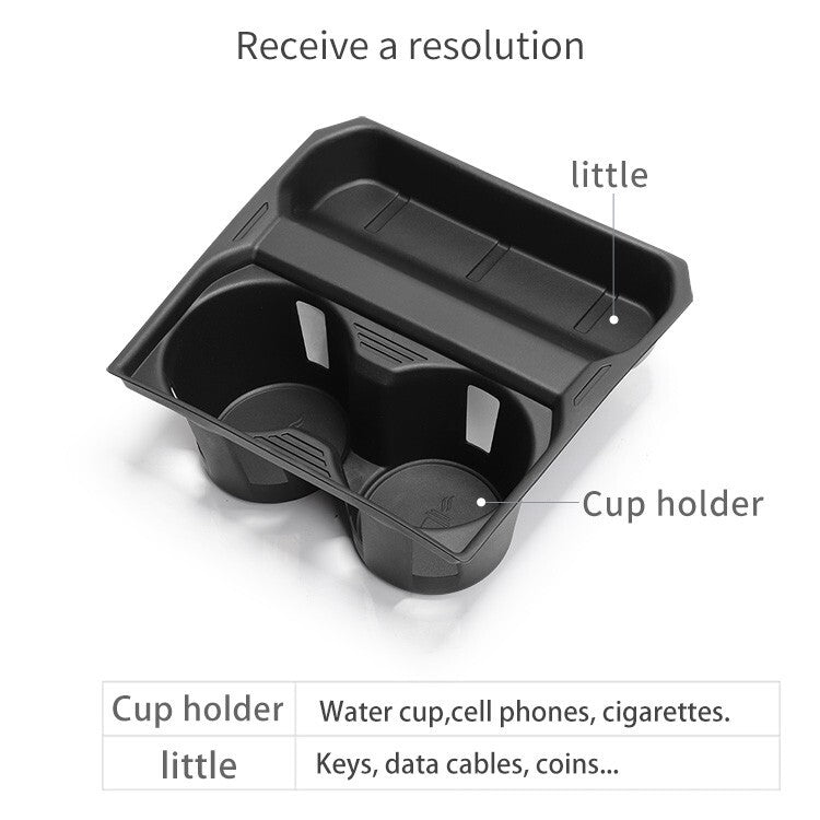 for Mazda CX-50 Cup Holder Central Armrest Cup Storage Box Tray Tidying TPE