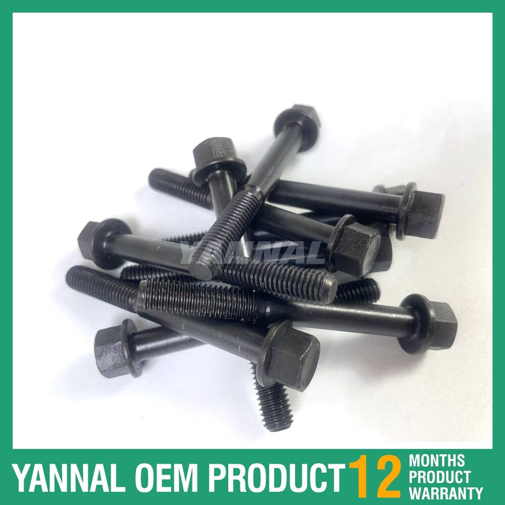10-piece socket bolt set for Perkins 1104D-44T diesel engine