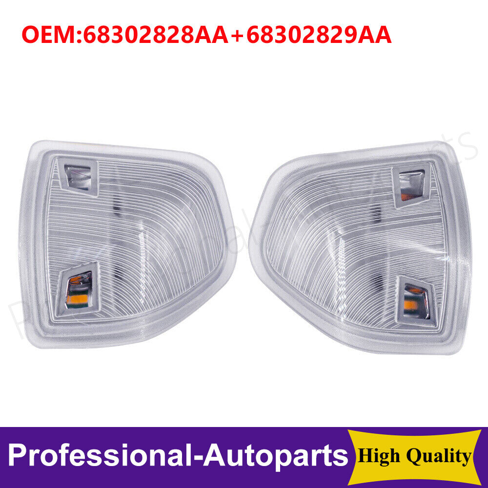 One pair of L+R mirrored turn signals are suitable for 2010-2021 for Dodge for Ram 1500 2500 3500