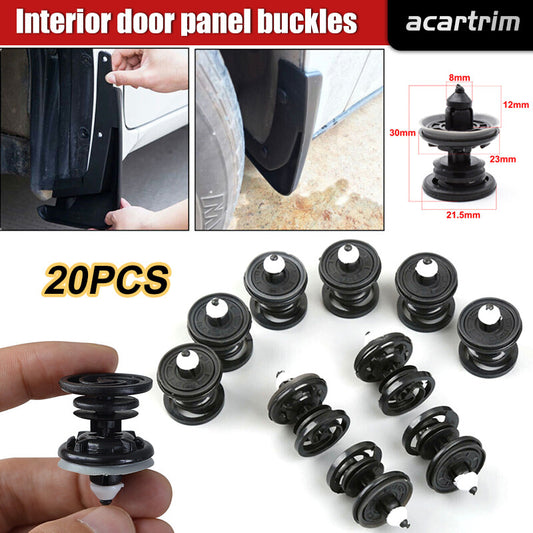 for VW for Audi Door Trim Panel Retainer Fastener Clip w/ Sealer (Set of 20pcs)