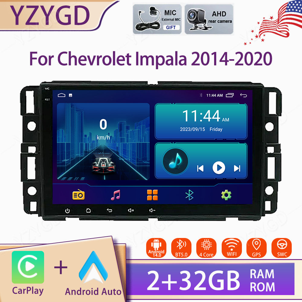 for Chevrolet Impala 2014-2020 Carplay Car Stereo Radio Screen GPS Navi Wifi BT