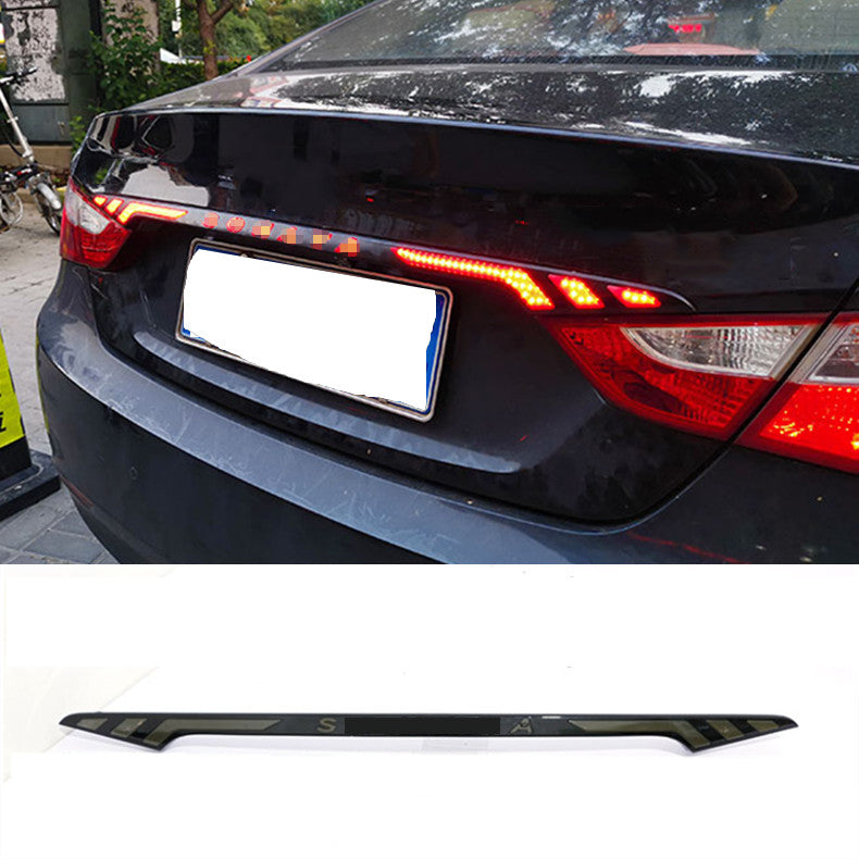 for Hyundai Sonata 12-14 LED black Rear Tail Brake Steering Light Moving Light