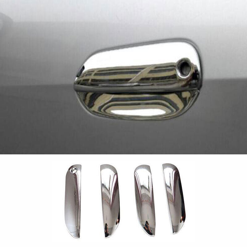 Chrome Exterior Side Door Handle Cover Trim 4pcs for Honda Fit Jazz 2008-2013 4x
