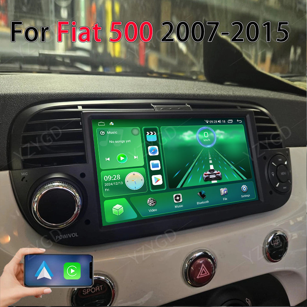 for Fiat 500 2007-2015 2+32G Apple Carplay Android Car Stereo Radio Head Unit BT