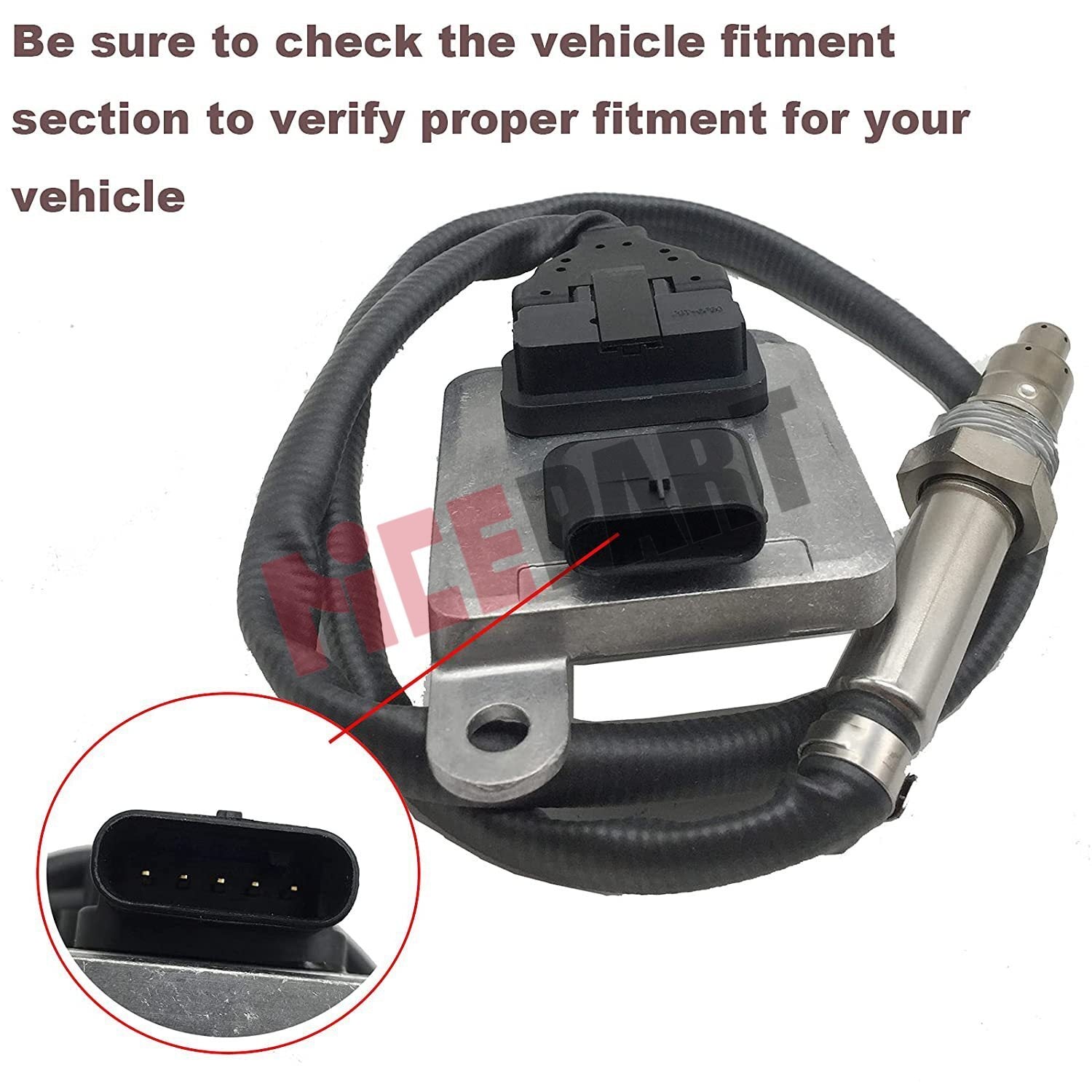 5WK9 7210 NOX Sensor 8982465060 compatible for Isuzu NPR NQR NRR 11-17 4HK1 4JJ1