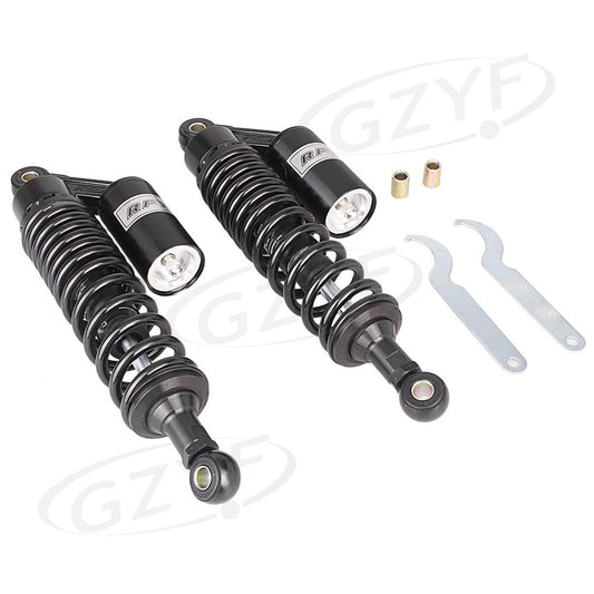 320mm Rear Gas Shock Absorber Damper Suspension Black Fit for Motorcyce Pair US