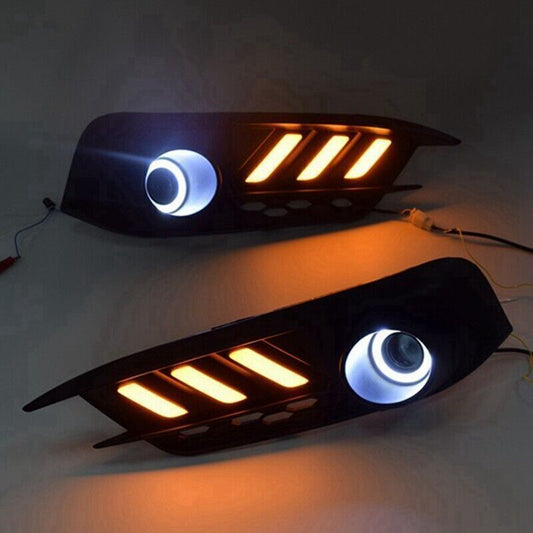 Applicable to 2016-2018 for Honda for Civic DRL LED Daytime Running Lights, Fog Lights, and Turn Signals