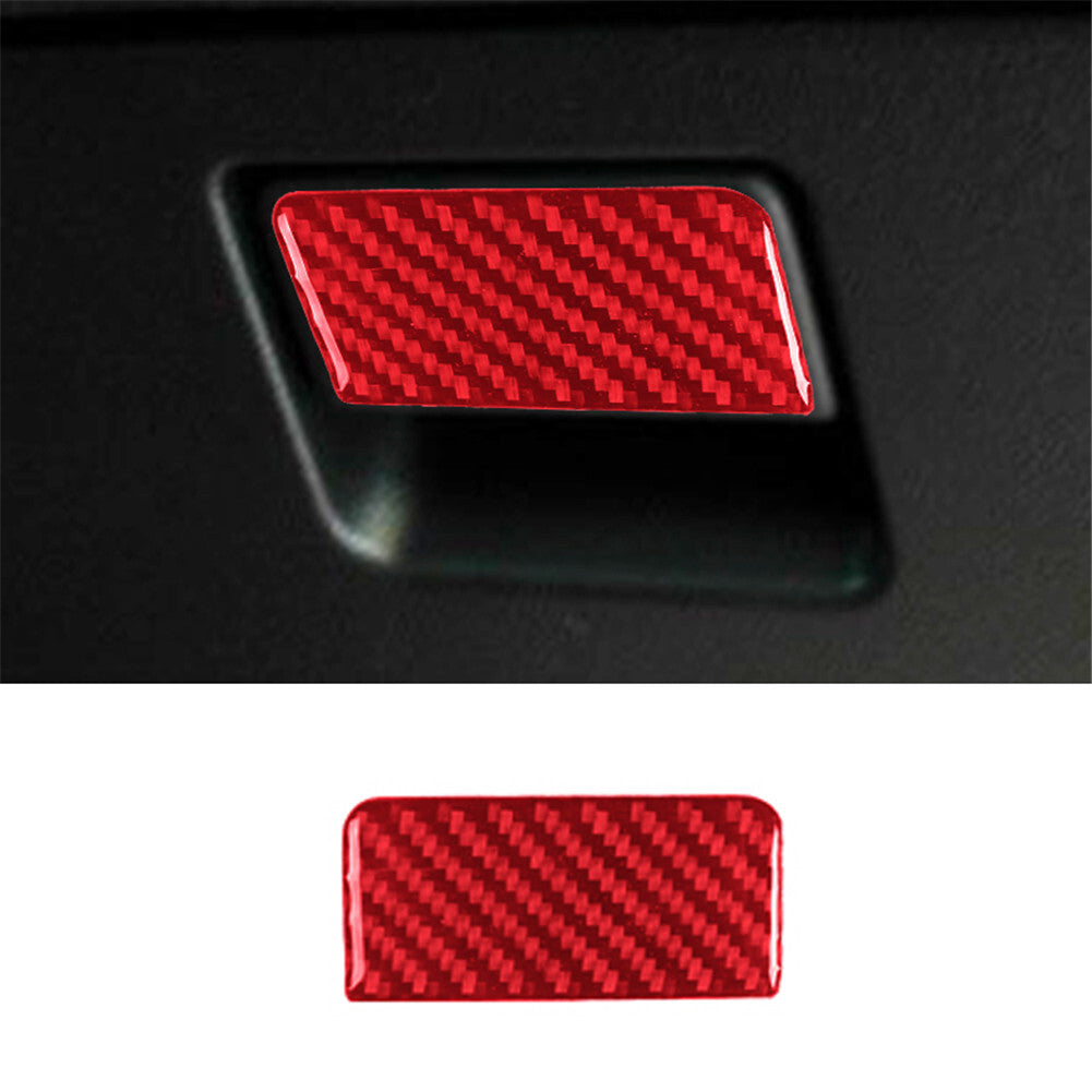 Red Passenger Storage Switch Cover Trim Carbon Fiber for Toyota FJ Curiser 07-21