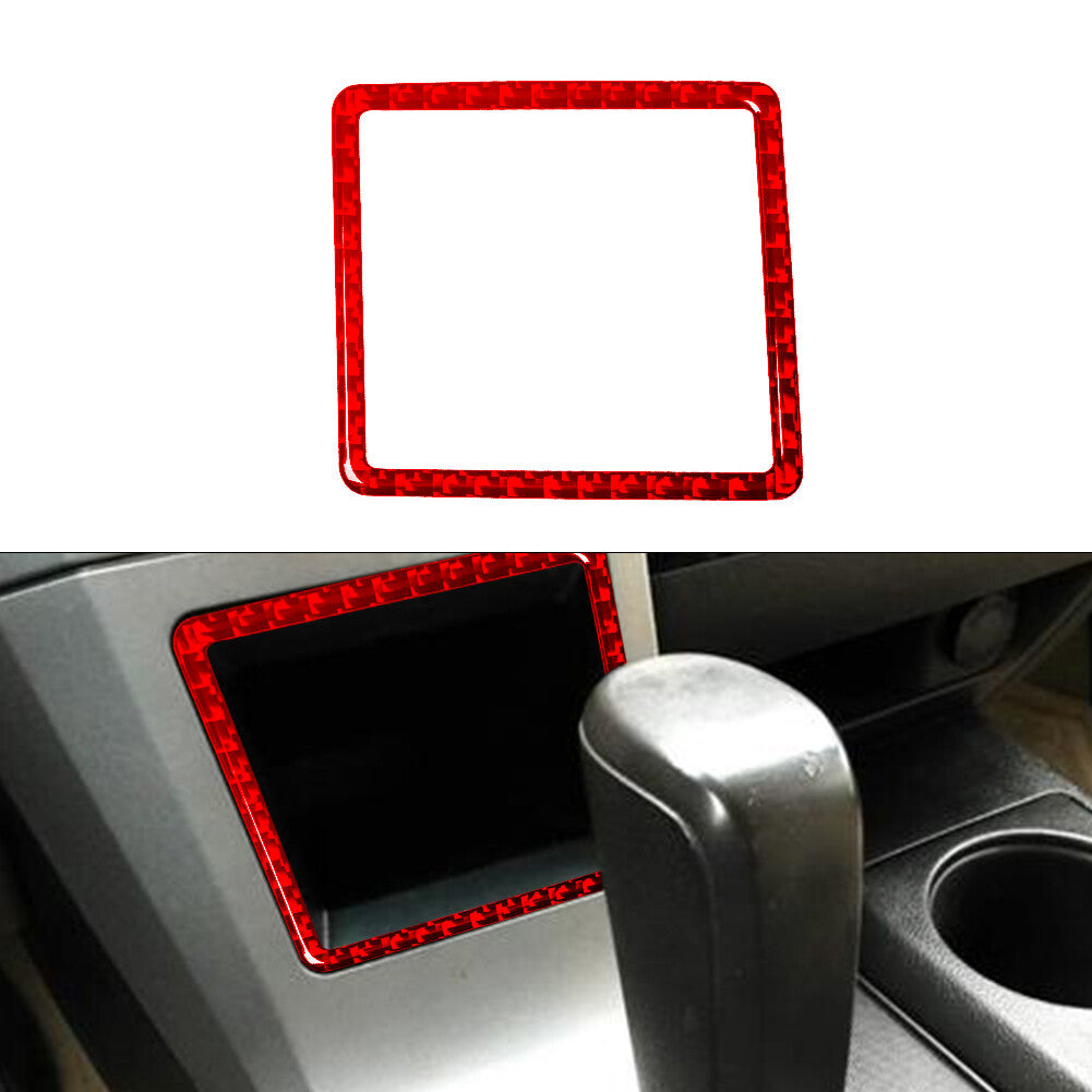 Red Storage Above Gearbox Type A Trim Carbon Fibre for Toyota Tundra 2007-2013