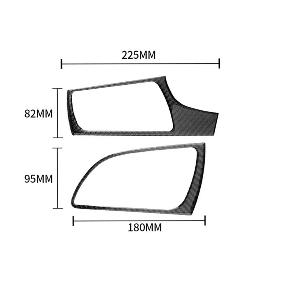 2PCS carbon fiber side air outlet trim for Audi A6 A7 2012-2018