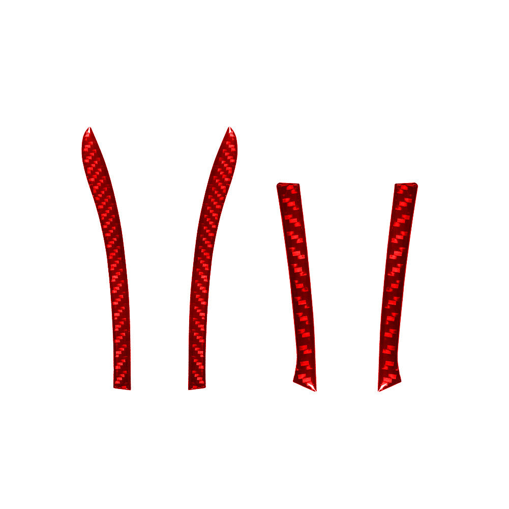 Red Carbon Fiber Center Air Vent Side Cover Trim for Lexus RX330 RX350 2004-2009