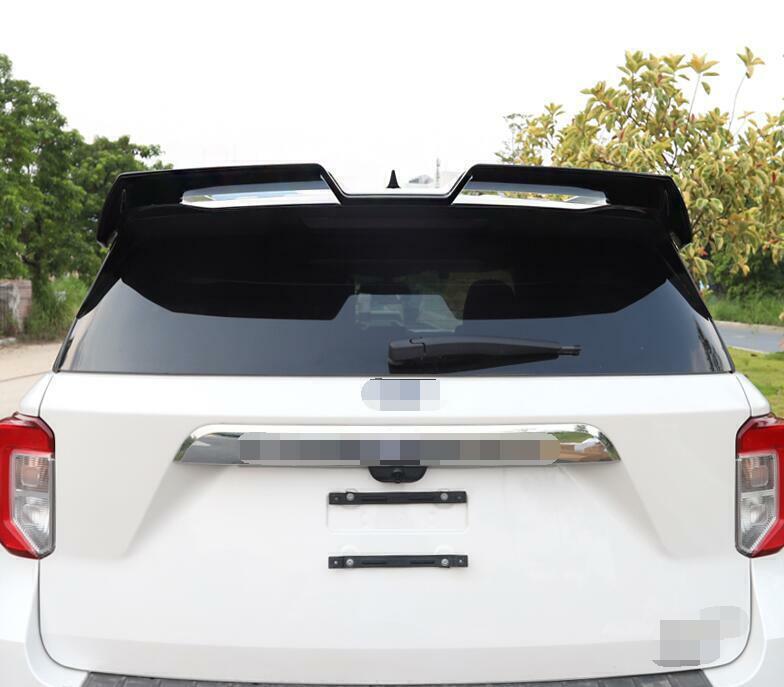Rear Trunk Spoiler Wing Flap 1pcs Fit for Ford Explorer 2020-2022 Gloss Black