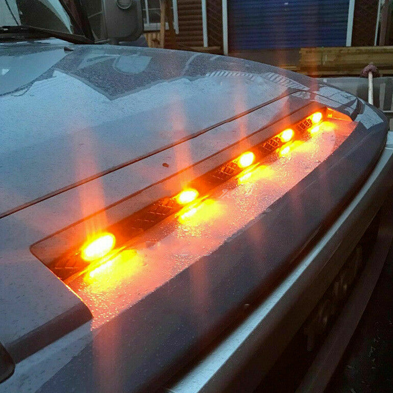 LED Vehicles Bonnet Hood Light Bars Cover 5 LED for Toyota FJ Cruiser 2007-2021