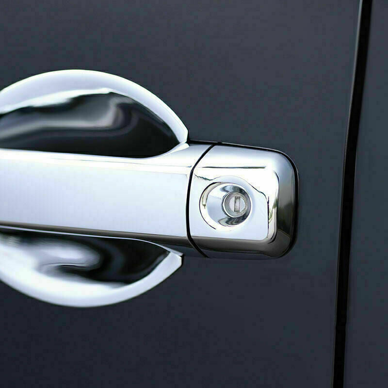 2P Chrome ABS Car OutSide Door Bowl Cover Trim for Toyota FJ Cruiser 2007-2014