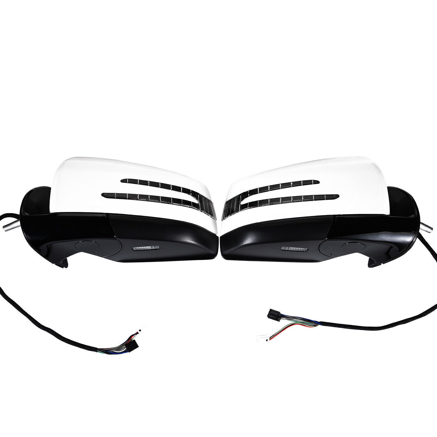 Suitable for Mercedes-Benz M GL-Class ML63 ML350 2005-2011, white, 1 pair of side door mirrors.