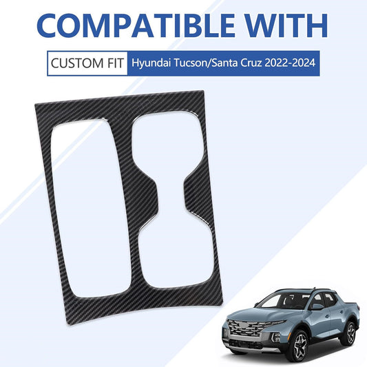 Carbon Fiber Style Fits 2022-25 for Hyundai Santa Cruz Gear Shift Panel Cover Trim?