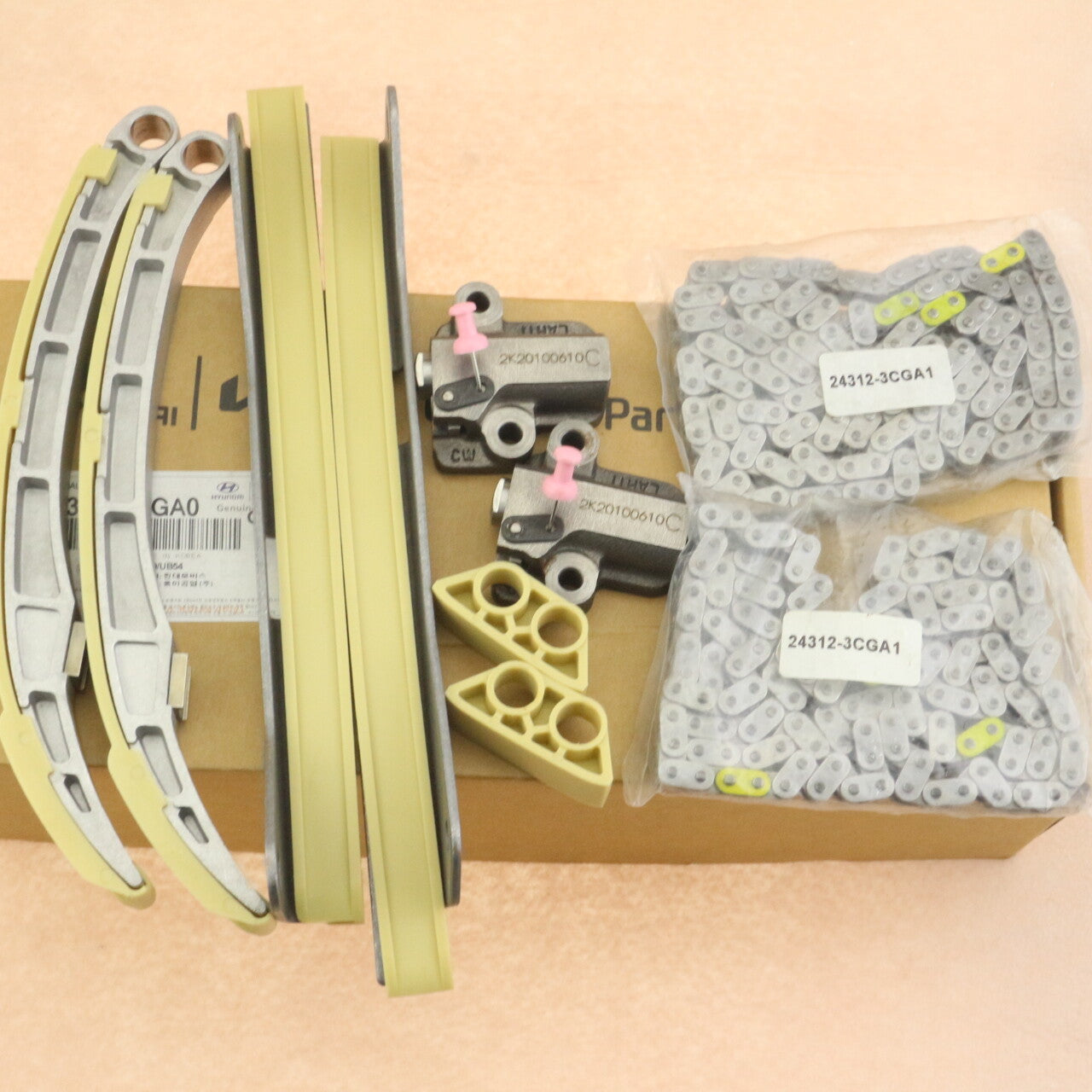 Fit For Santa Fe Sorento Azera for Genesis 3.3L Engine Timing Chain Kit 24300-3CGA0