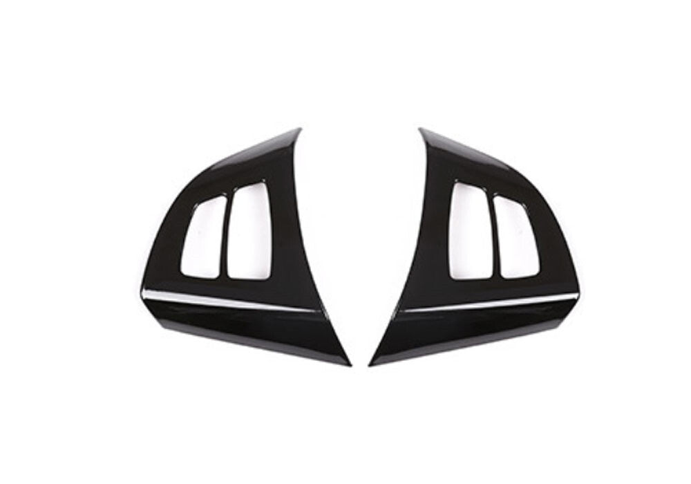 Gloss Black ABS Inner Steering Wheel Button Trim for BMW X5 E70 X6 E71 2008-2013