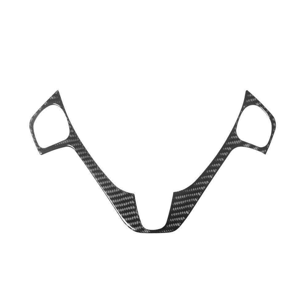 Carbon Fiber Interior Steering Wheel Accent Cover Trim for Ford Fiesta 2011-2015