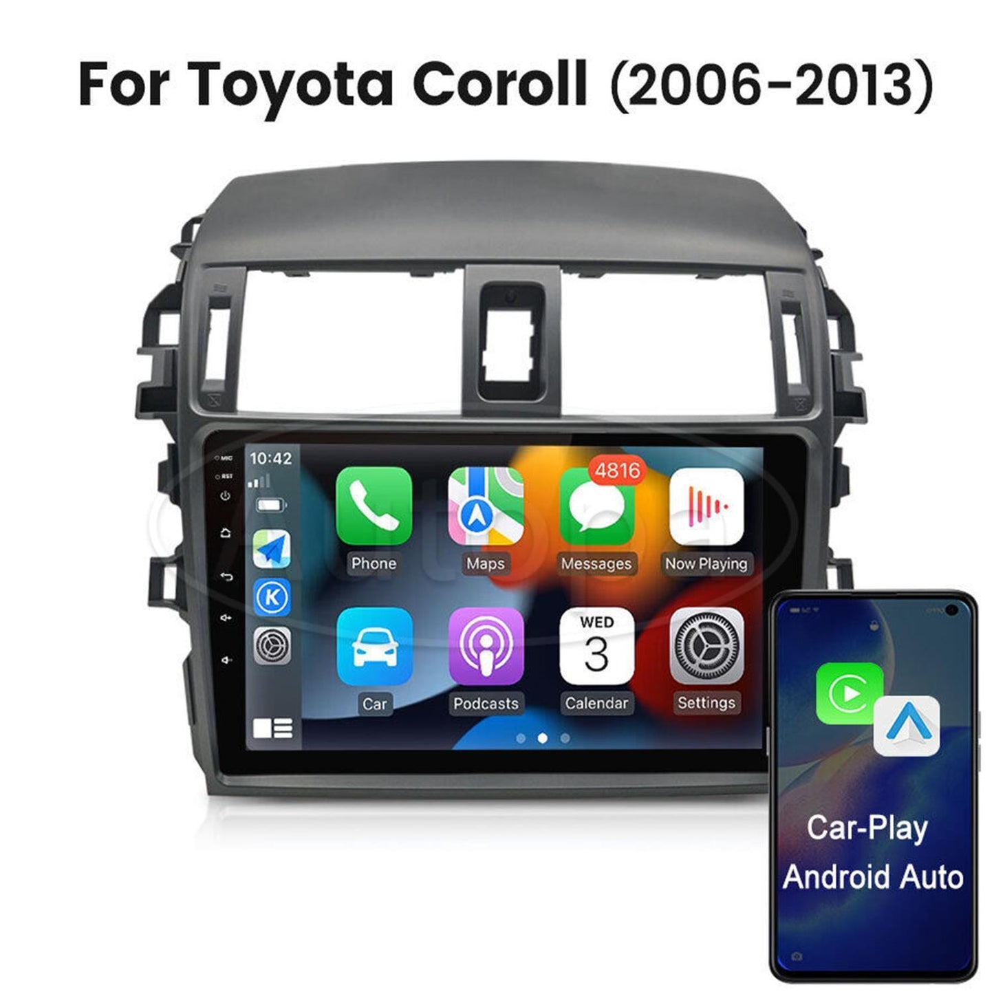 9 Car Stereo Radio for Toyota for Corolla 2006-2013 2G +32G Carplay Camera NEW