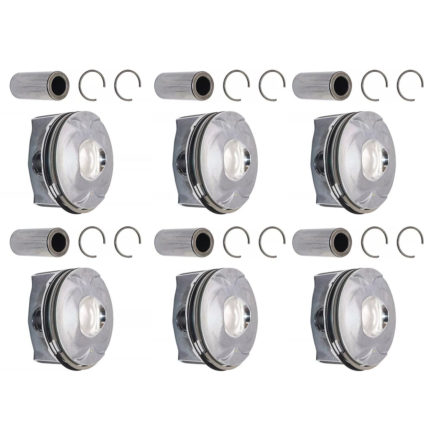 6PCS Supercharged Piston Set Kit Accessories for Jaguar for Land Rover 3.0L V6