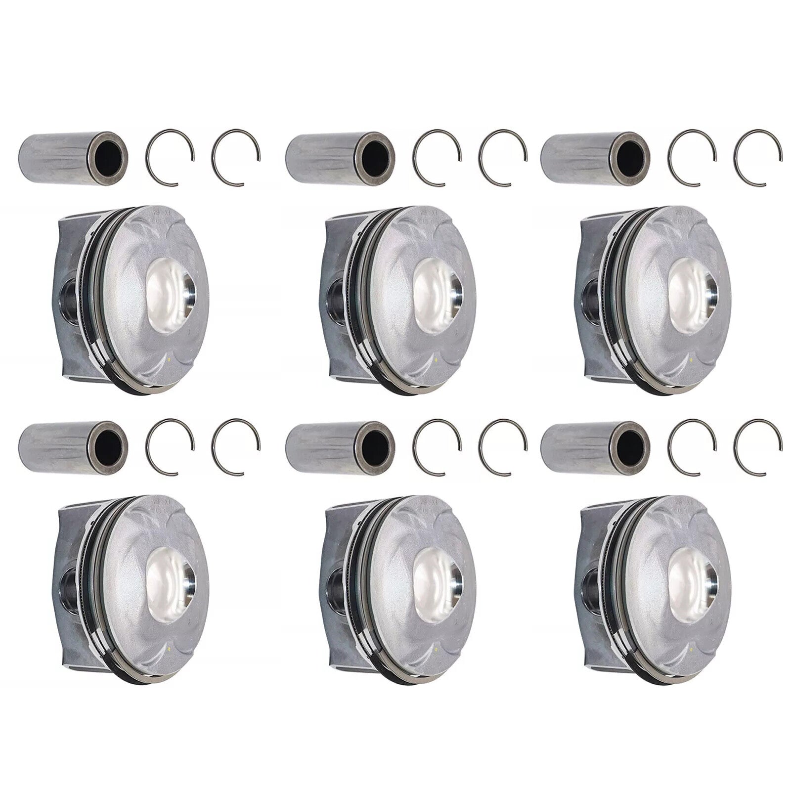 6PCS Supercharged Piston Set Kit Accessories for Jaguar for Land Rover 3.0L V6