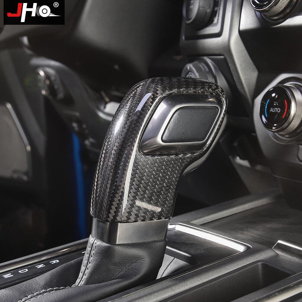 Manual Gear Shift Knob Cover REAL HARD Carbon Fiber for Ford F150