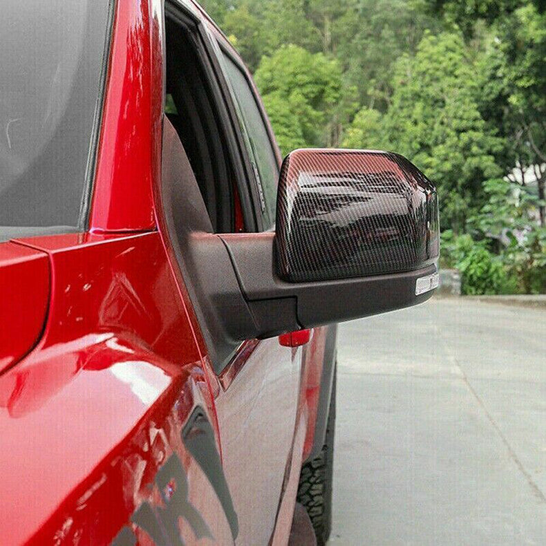 for Ford F150 F-150 2015-2020 Carbon Fiber Side Door Rearview Mirror Cover cap