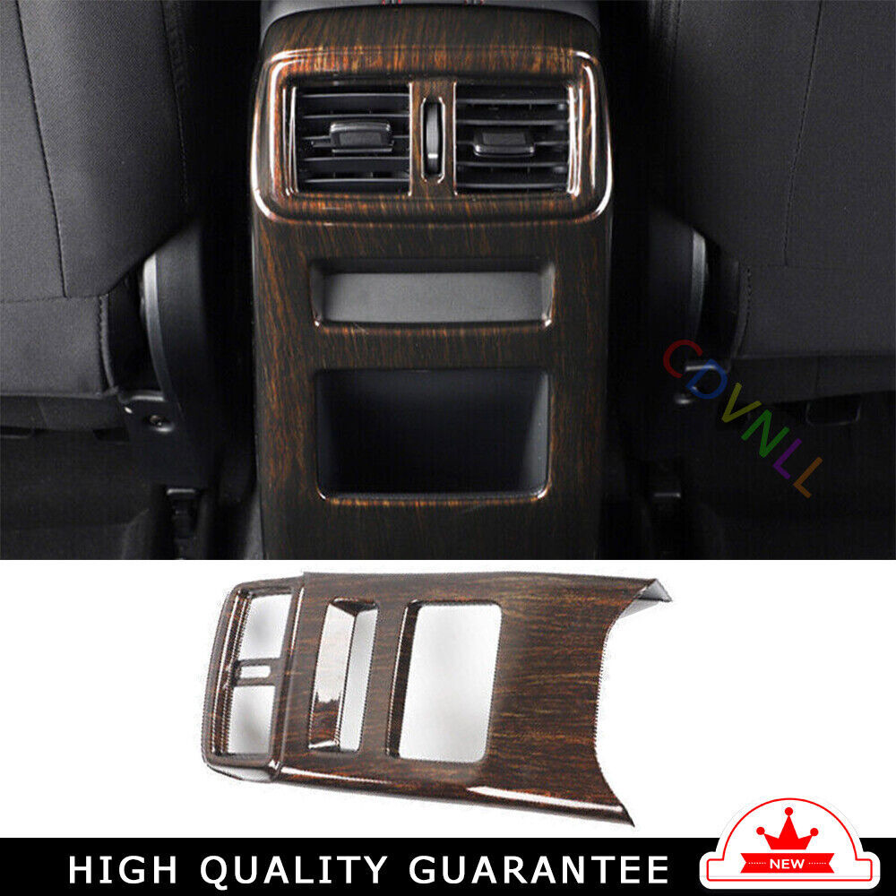 Rear Air Outlet Vent Frame Trim Fit for Nissan Rogue Sport 2017-2021 Wood Grain