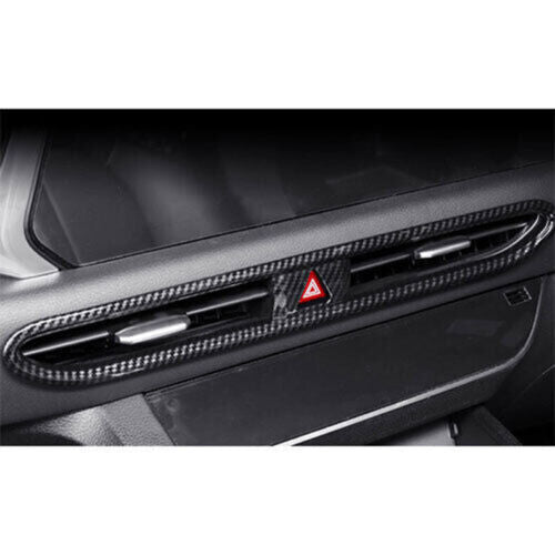 for Hyundai Sonata 2020-2022 Carbon Fiber ABS Central Air Outlet Vent Cover Trim