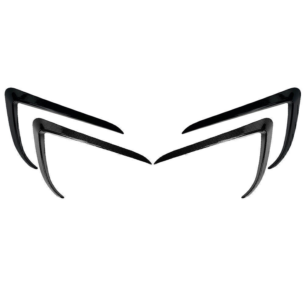 Car Front Fog Light Lamp Eyebrow Cover Trim For 2015-2020 2016 17 for Tesla Model X