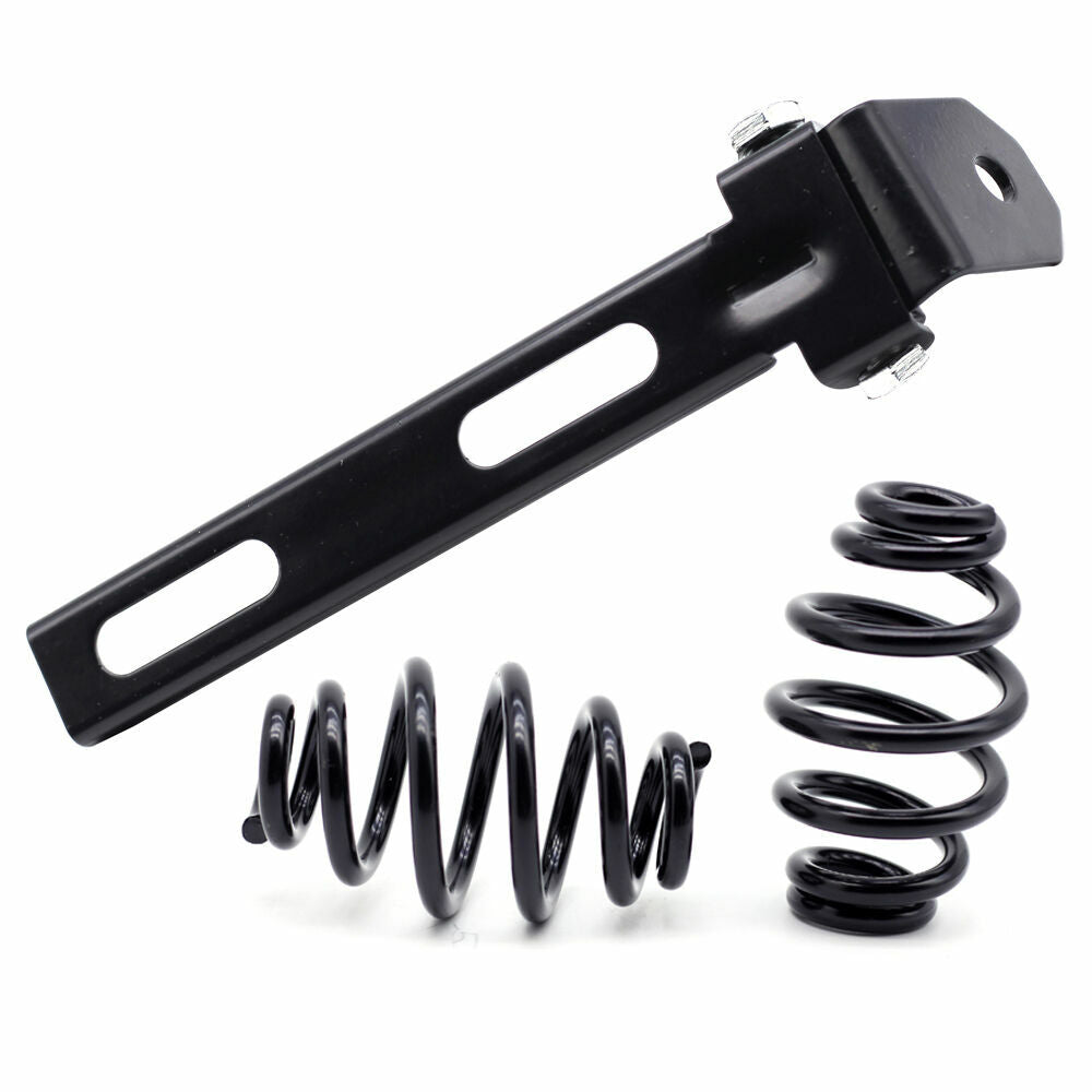 Black Solo for Seat 3' Spring Bracket Mount Kit for Harley Dyna Chopper Bobber