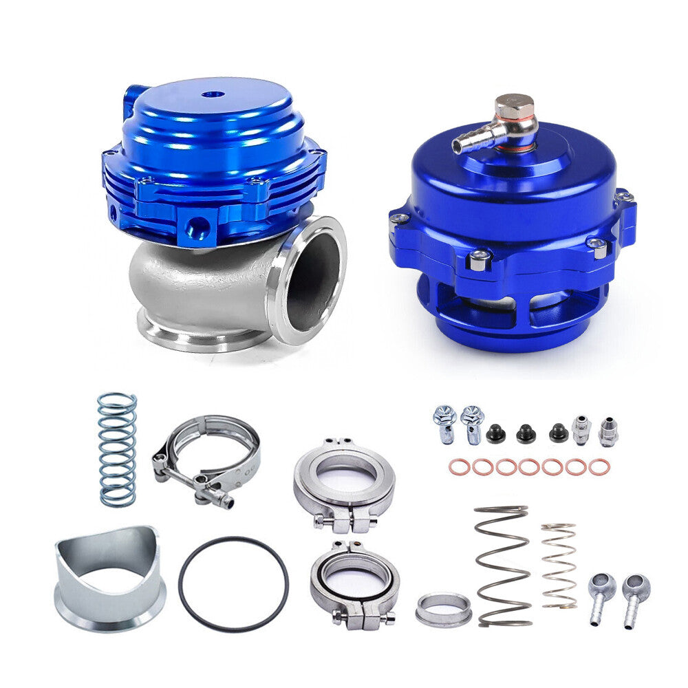 44MM External Wastegate w/ V-Band Flange50MM BOV Combo Turbo Blow Off Valve