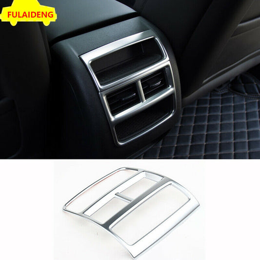 for Cadillac XT5 2017-2022 Titanium Silver Rear Air Outlet Vent Frame Cover Trim